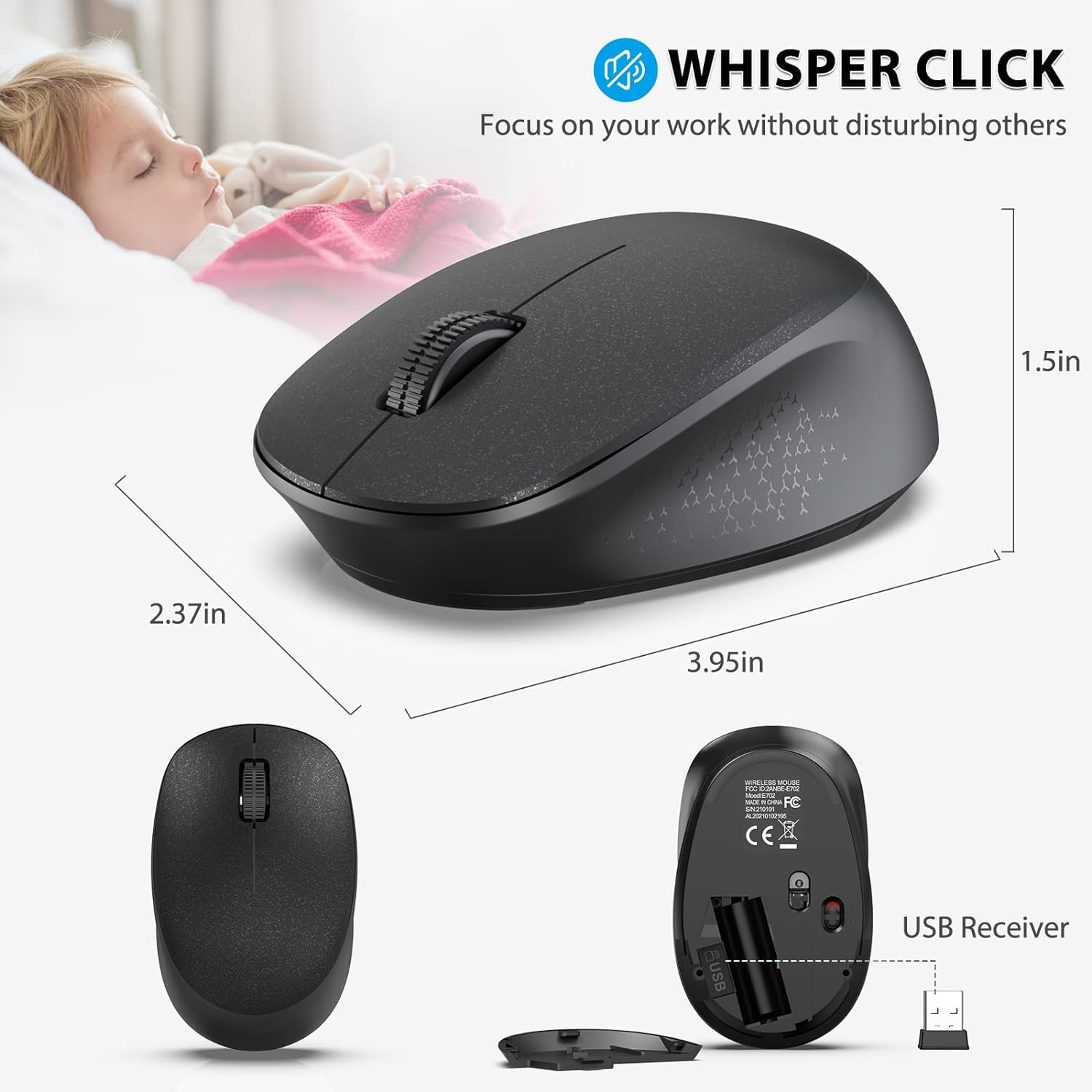 Keyboard and mouse battery compartments