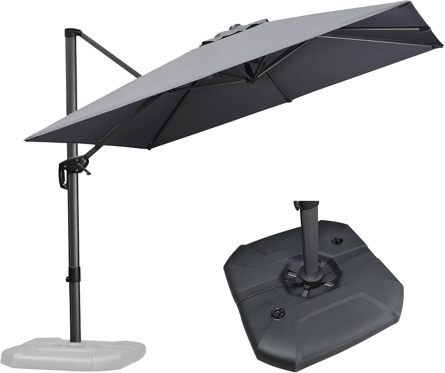 Amazon.com : PURPLE LEAF 9 Feet Patio Umbrella with Base Outdoor ...