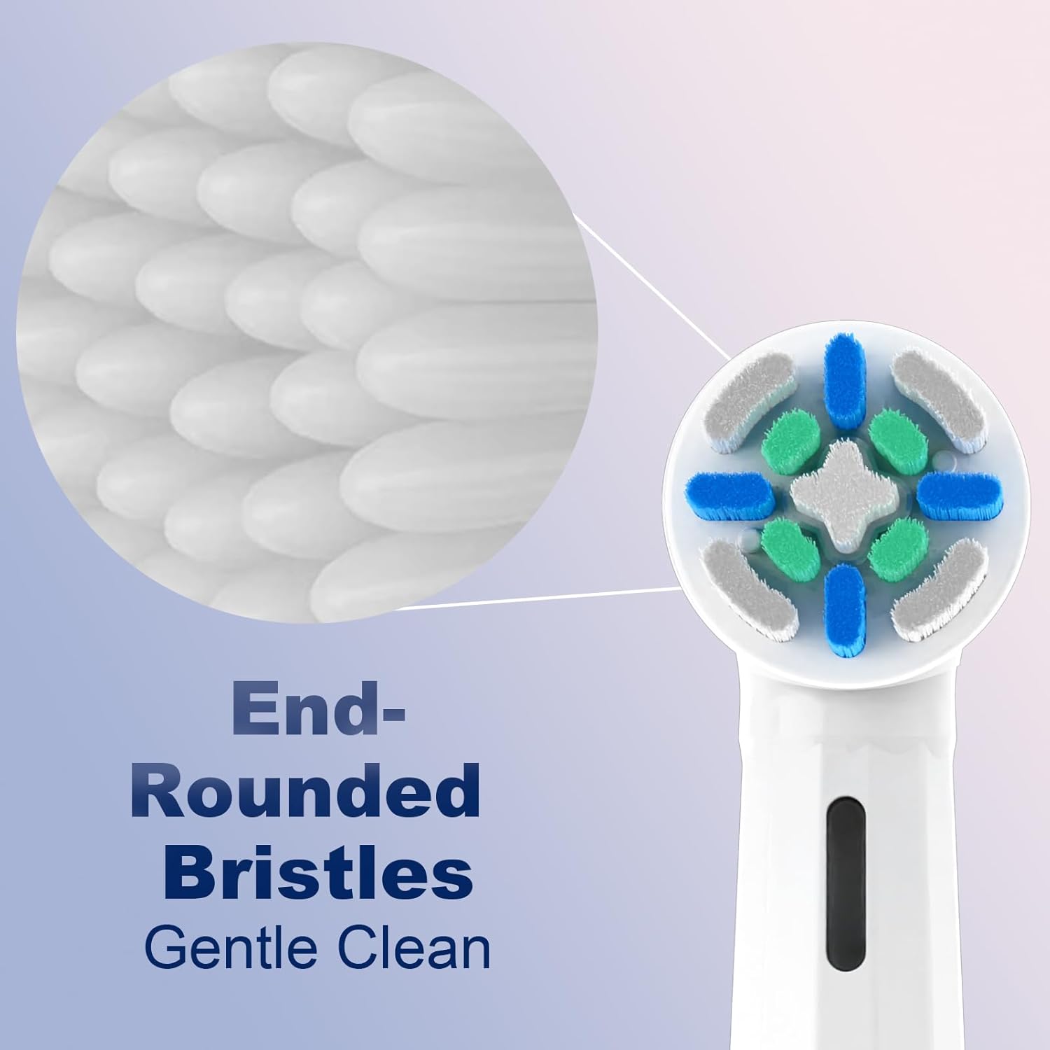 iO Replacement Heads Compatible with Oral B iO,iO Series Electric Toothbrush Heads Compatible with Oral B iO 2/3/4/5/6/7/8/9/10,Gentle-on-Gums Design for a Pleasantly Smooth Brushing Experience,White
