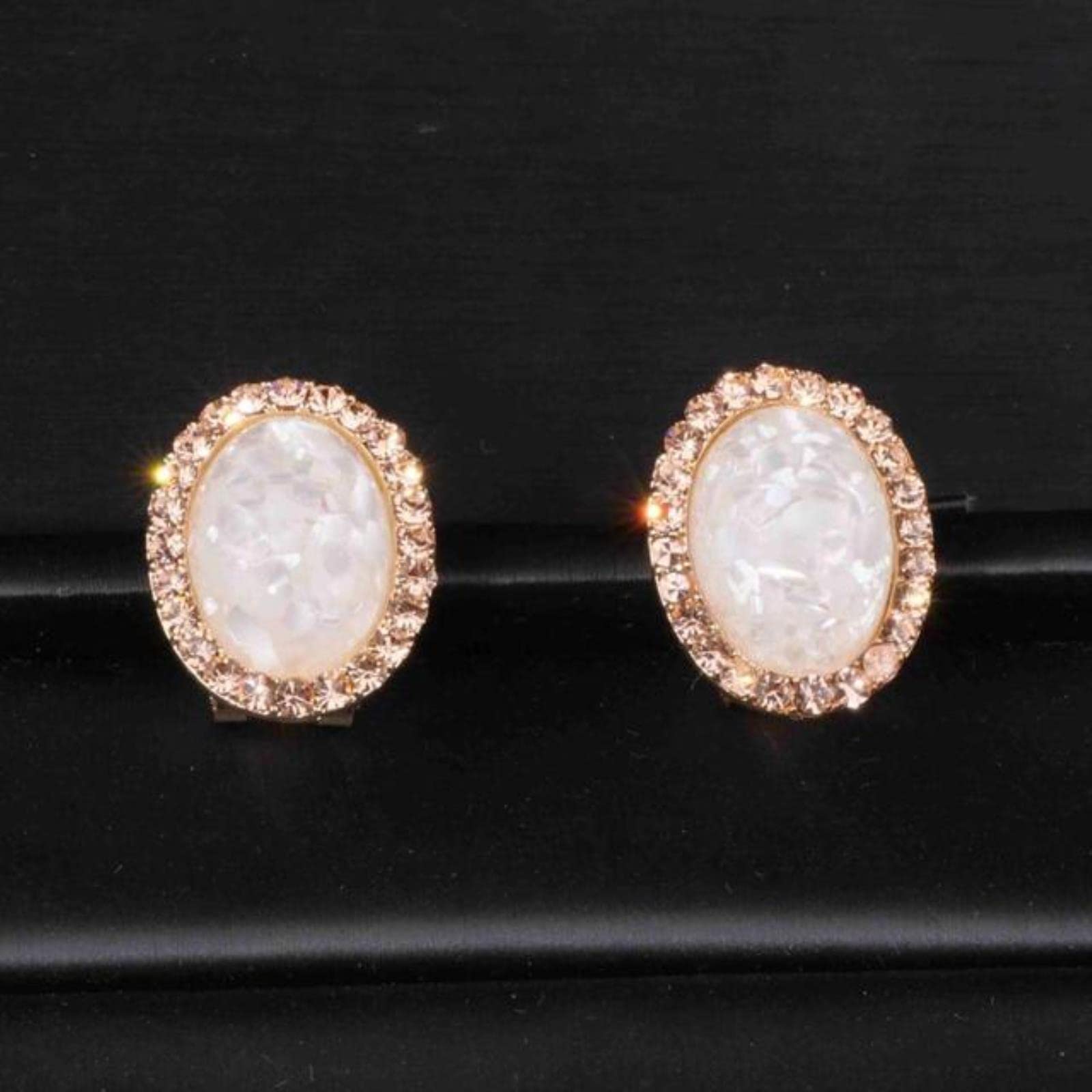 YLJYJEarring Round Stud Earrings For Women Charm Crystal Earrings Wedding Earring Jewelry Elegant Gift,Jewellery