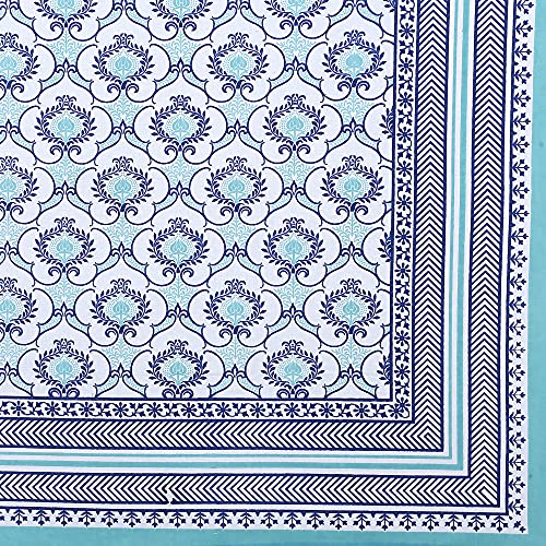 Image of Texstylers Table Cloth | Table Cloth for 6 Seater Dining Table| Dining Table Cover 6 Seater | Table Cover 6 Seater | Dining Table Cover | Rectangle, Cotton,150 cm X 225 cm (Rama)