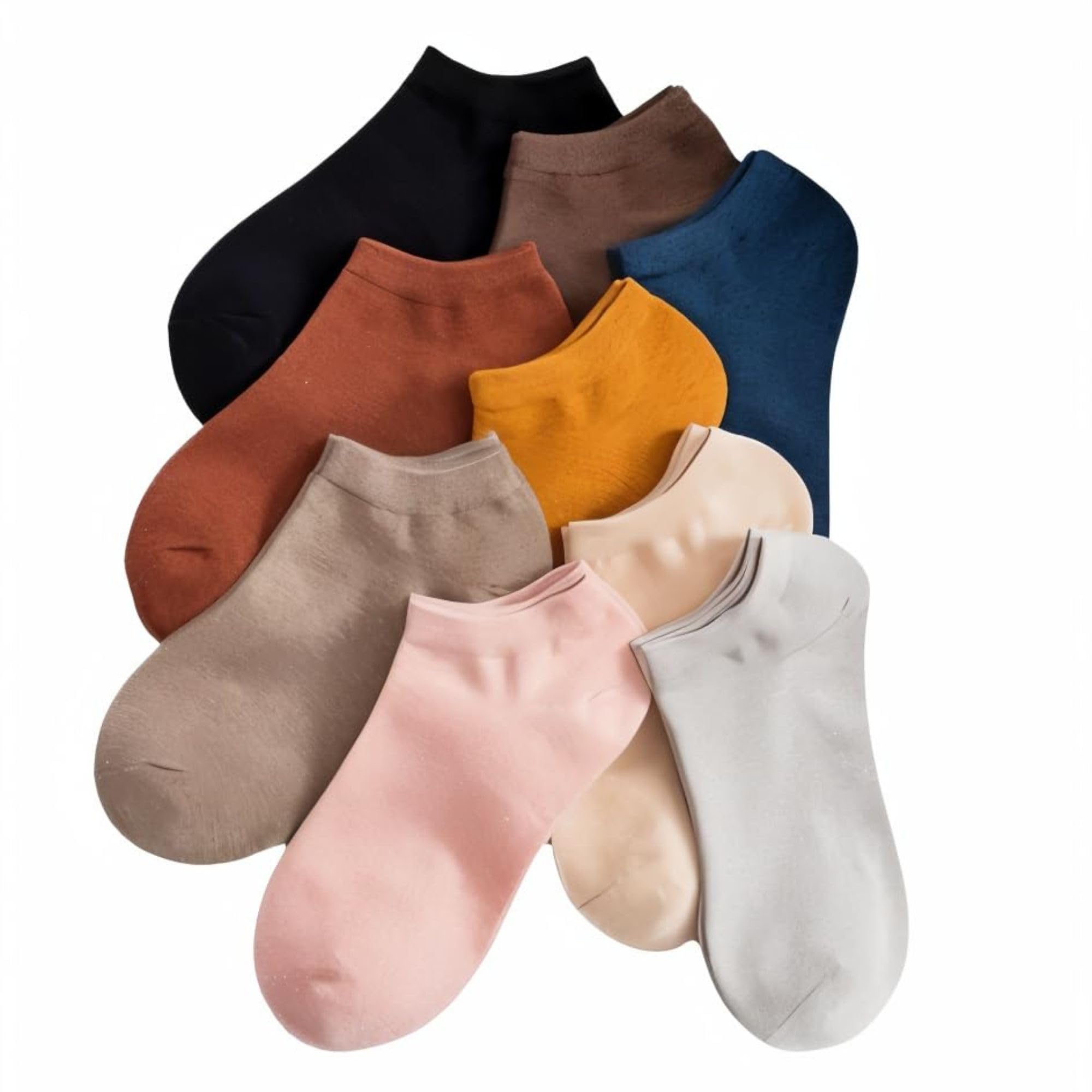 samwar Girls Ankle Length Cotton Socks With Colourful Cute Colours Also for Women Low Cut Ankle socks Combo (Cotton blend) Pack of 5 (Colors May Vary)-picture-20