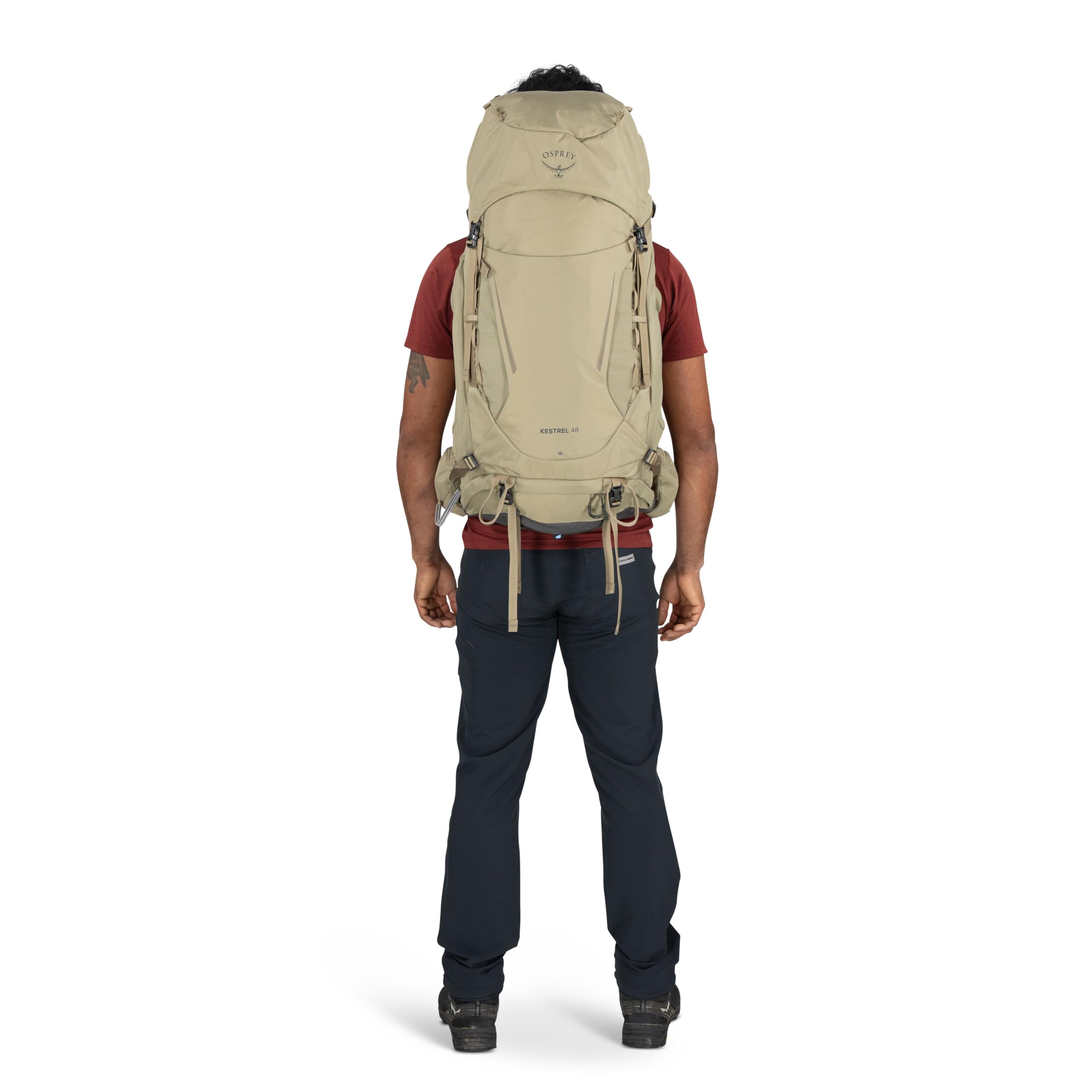 Osprey Kestrel Mochila de trekking para hombre, 48L S/M, Moss Green