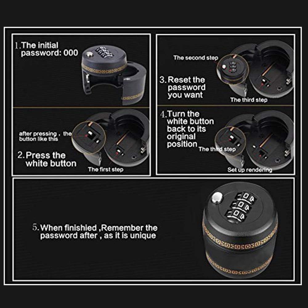 Wine Bottle Security Lock with 3-Digit Combination Code, Reusable Leak-Proof Stopper for Wine & Liquor Bottles, Child-Safe Alcohol Prevention Lock (26-28mm Neck Fit) (Types1, 30, Count)