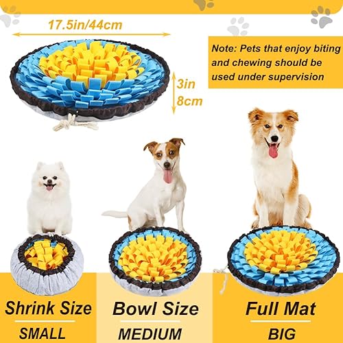 Miniatura 10 de Alfombrilla ajustable para olfatear perros, alfombrilla de olfateo para mascotas para juegos interactivos, juguetes de enriquecimiento para perros