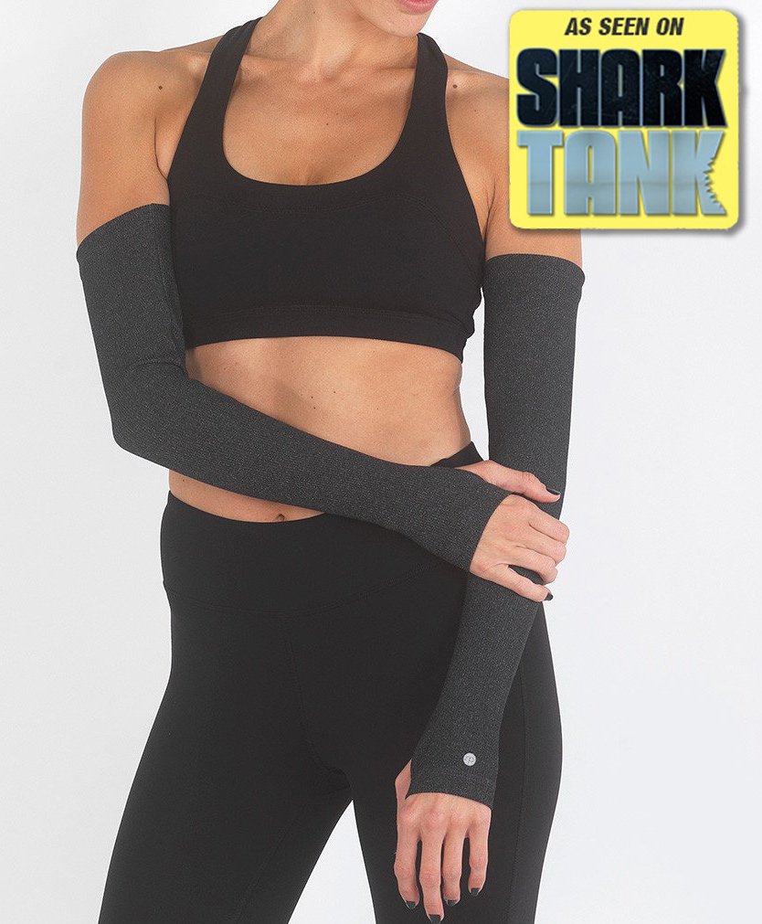 nicepipes Arm Warmers for Women - UV Protection, Mild Compression, Arm Sleeves Perfect for Running, Cycling, and Yoga (Heather Grey)