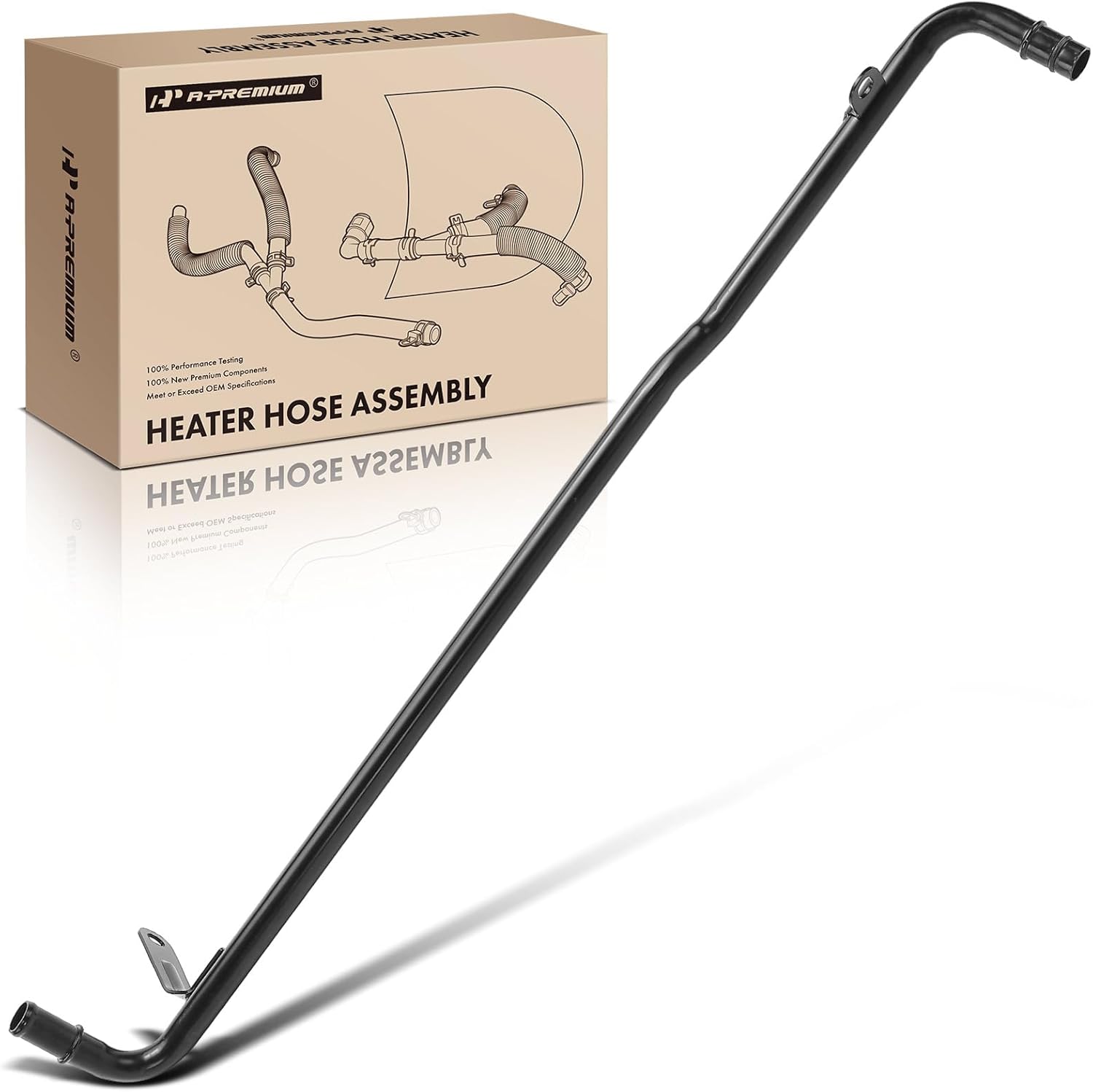 A-Premium Inlet HVAC Heater Hose Pipe Line Assembly with Gasket and Mounting Bracket Compatible with Jeep Wrangler 2021-2022 & Dodge Charger/Challenger 2011-2022 & Chrysler 300 2011-2022, 5.7L 6.4L