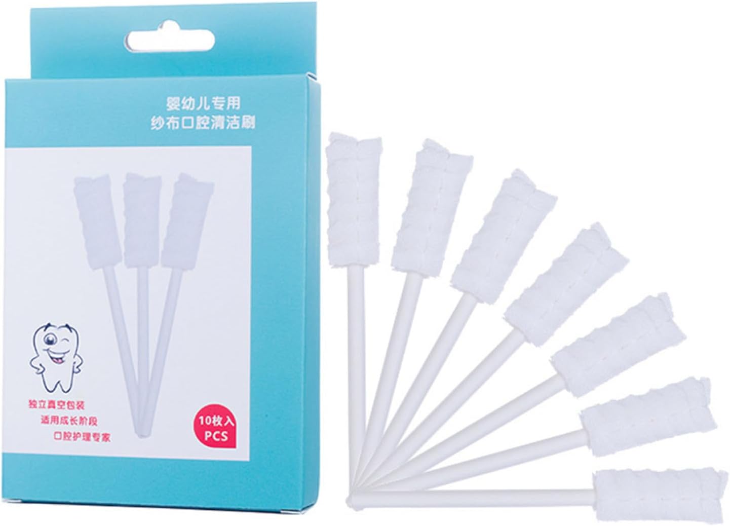 10pcs Dental Swabs for Boys and Girls Teeth Cleaning Oral Care Cleaning Brush for Boys and Girls