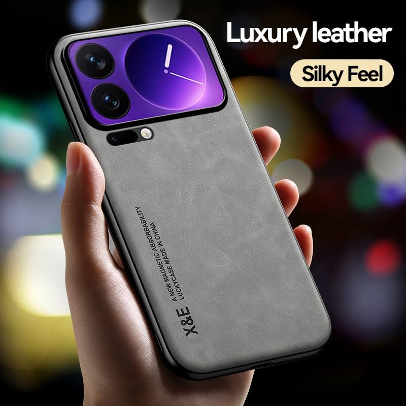 Coque arrière Xiaomi 17 Pro Max en silicone de qualité supérieure gris