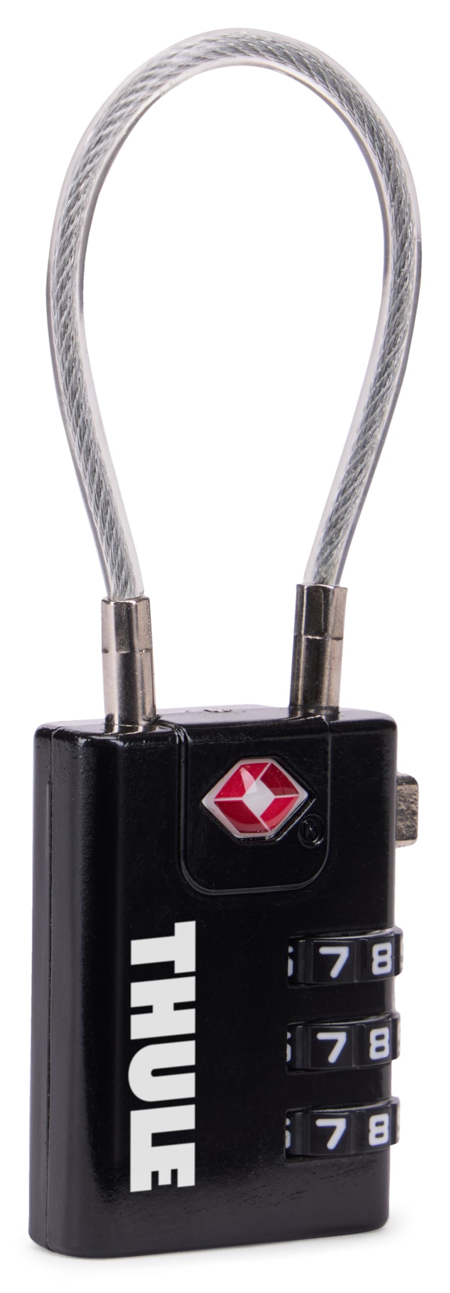 Thule Kabel antykradzieżowy TSA – zamek bagażowy z zamkiem błyskawicznym – zgodny z TSA zamek do bagażu i toreb