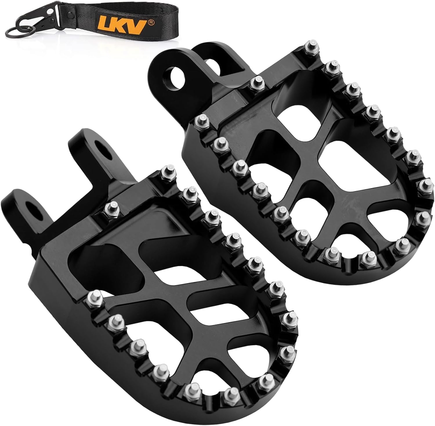 LKV Motorcycle Footpegs Dirt Bike Rest Pedal Foot Pegs