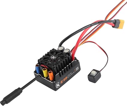 XC E10 Sensored Brushless ESC for 1/10 RC Car,2-4S 140A | Bluetooth APP Programming,6.0V/7.4V/8.4V BEC,Turbo Timing,Multiple protection,Smart Fan