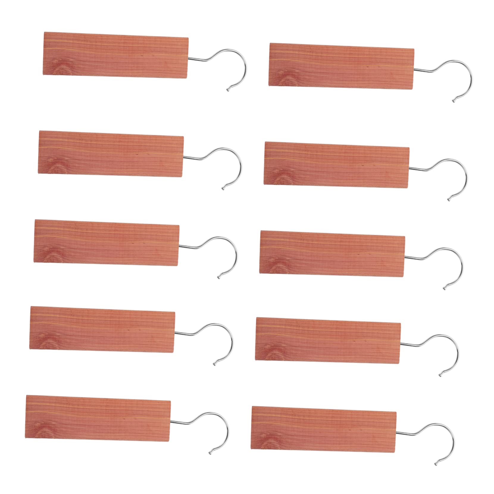 Cabilock 10pcs Cedar Hook Hanger Hooks for Clothes Closet Freshener Cedar Rings Wardrobe Cedar Blocks Closet Cedar Blocks Cedar Blocks Cedar Blocks for Closet Brown Wood Board