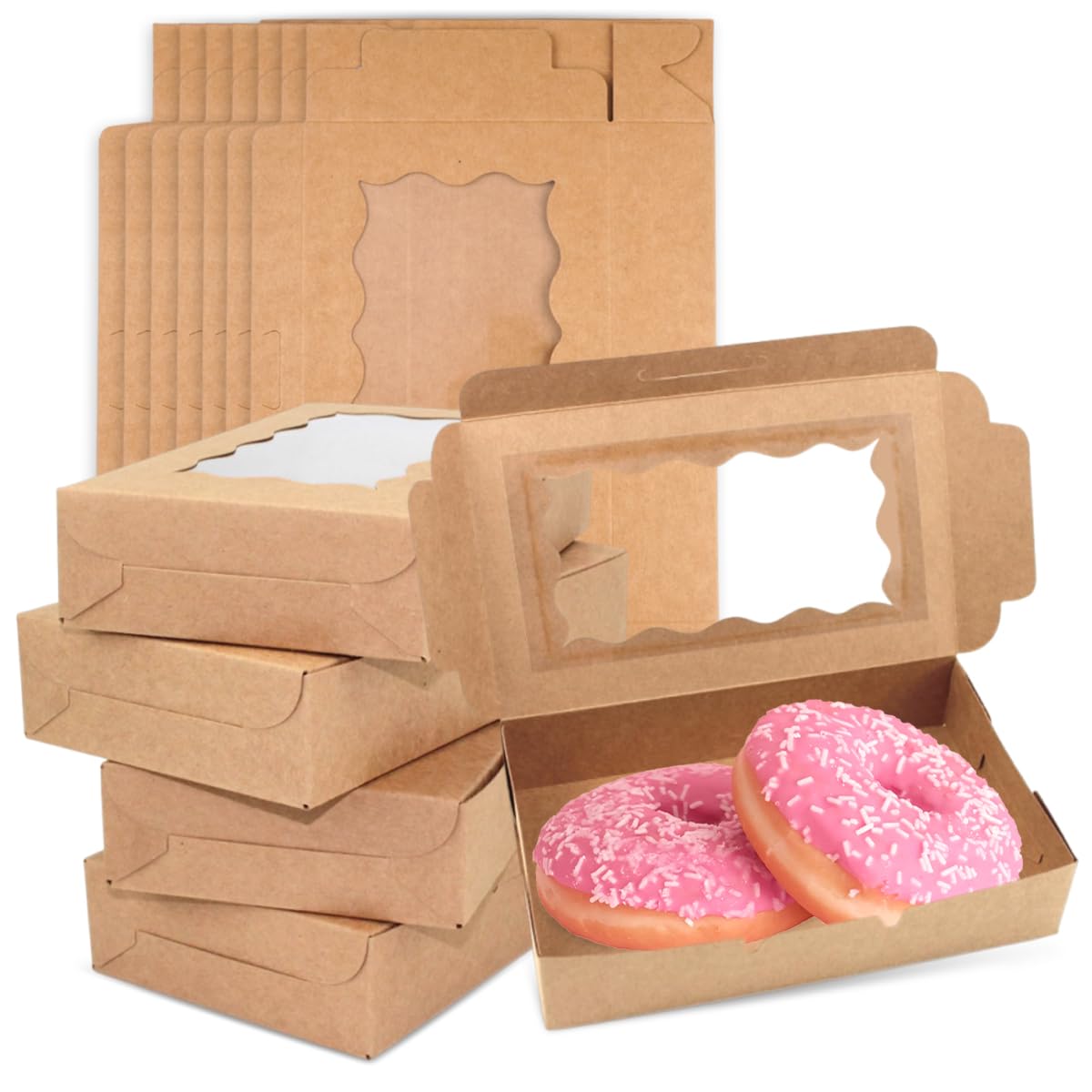 Scatole Da Forno In Carta Kraft Marrone, Piccole Scatole Per Torte Da