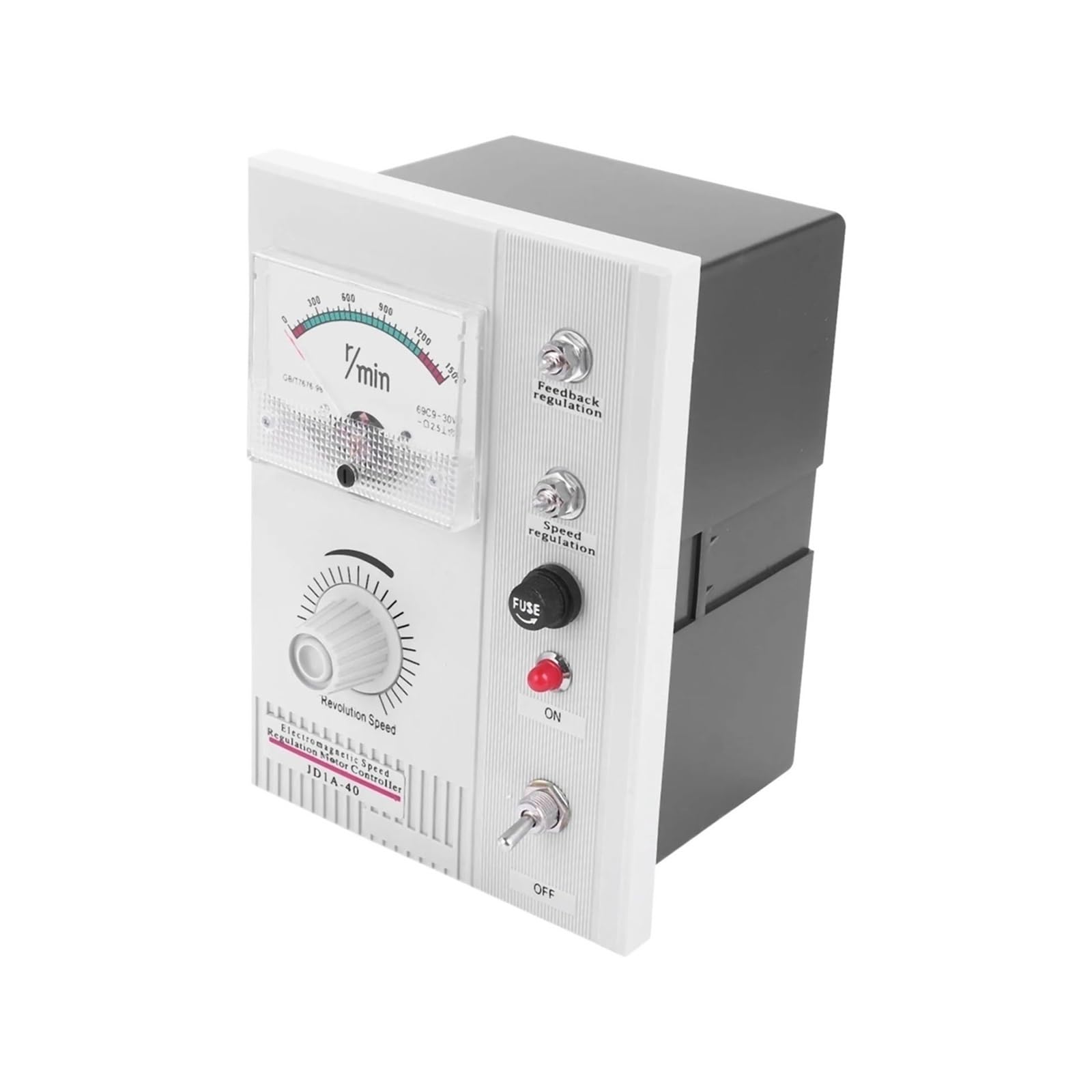 Regulador de velocidad de motor con rango de 132-1320 RPM y corriente CC de 5 A