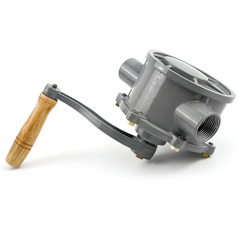 Bomba manual rotativa de combustível com rosca NPT para caddy de gasolina e diesel TINJO — 113,6 L, 132,5 L e 151,4 L