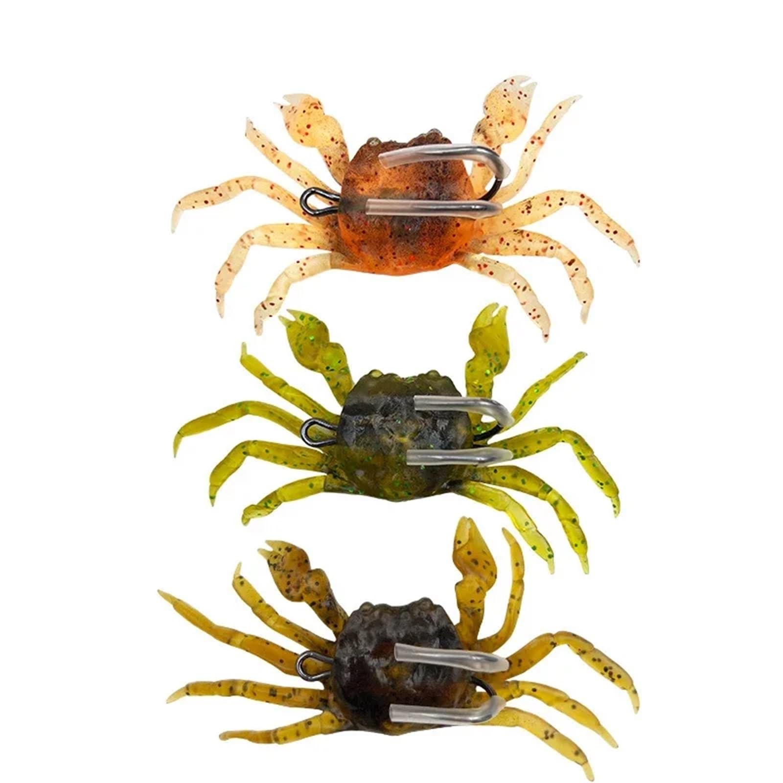 Cebo Suave de Silicona for Cangrejo biónico, señuelo de Pesca Artificial Realista, 100mm, 34g, anzuelos con Cabeza de pez de Agua Dulce for Aparejos de Pesca