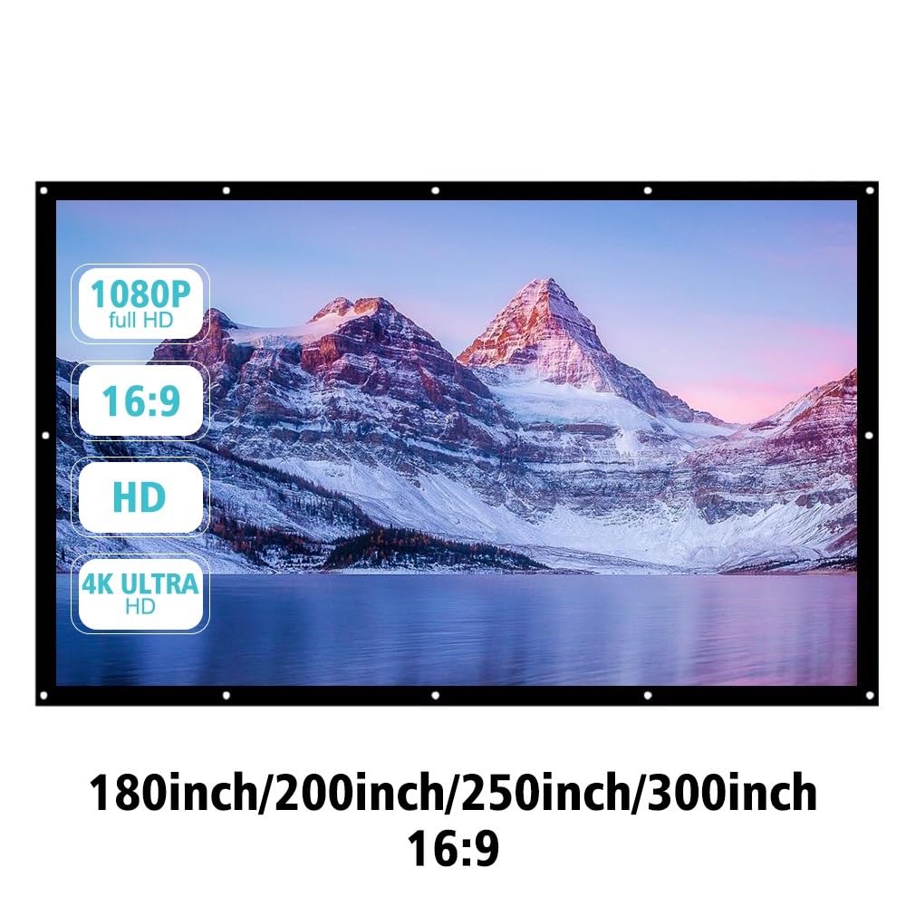 przenośny ekran Przenośny ekran projekcyjny do projekcji w domu na zewnątrz biurze(250 inch)