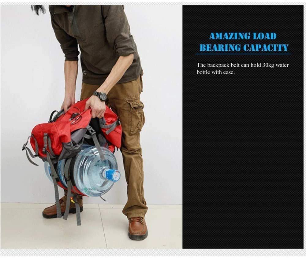 Sac à dos imperméable ultra léger de 60 L pour escalade, pêche, voyage, randonnée, camping, extérieur avec housse de pluie