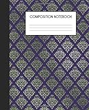  Composition Notebook: Wide Ruled Notebook  Indigo Blue Sage Green  Lined Journal  100 Pages  7.5 x 9.25\