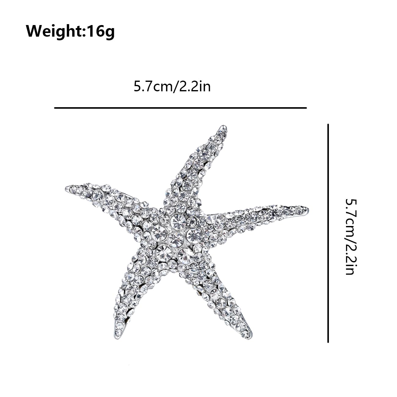 FAIRYGATE Brooch Pins Retro Crystal Rhinestone Brooches for Shirt Collar Decoration, B20 - 2