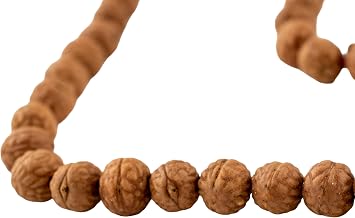 TheBeadChest Bodhi Seed Mala Prayer Beads 9mm Nepal Brown Wood 38 Inch Strand