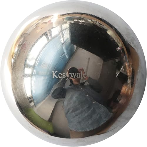 Miniatura 5 de Juego de 7 bolas de observación decorativas, 7 unidades de 1.77 a 5.91 pulgadas (1.969-5.906 in), esferas de espejo para jardín, centro de mesa,