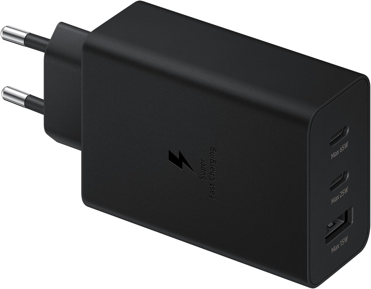 Samsung 3in1 Trio 65W 2xPD + UsbA Home Ladegerät 3 Output(EP-T6350NBEGWW) Samsung Türkei Garantie