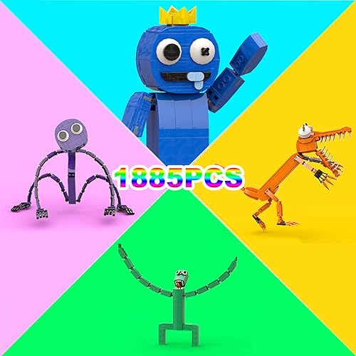 Miniatura 4 de Lindas figuras de amigos del arco iris, juguetes divertidos de ocio, sala de aventura, oficina, kit de construcción para adultos y fanáticos del