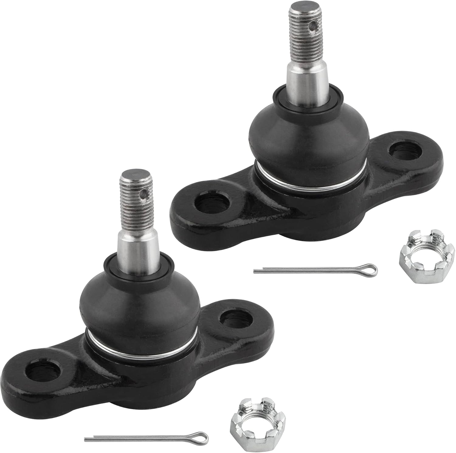 BOXI (Set of 8) Front Lower Ball Joints Inner Outer Tie Rods Sway Bar Links Fit for Hyundai Tucson 2005 2006 2007 2008 2009 for Kia Sportage 2005-2010 2WD | ES800036 ES800056 EV800095 K80510 K500012