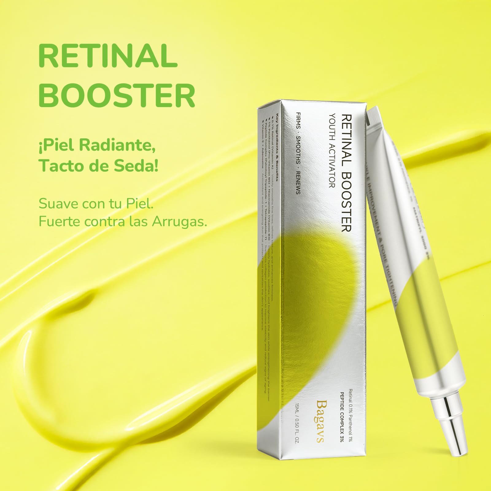 Sérum de Retinol con Retinal Booster, Niacinamida, Pantenol y Péptidos – Skin Care Antimanchas y Antiarrugas, Ayuda a Mejorar la Apariencia de Poros y Ojeras — view 8