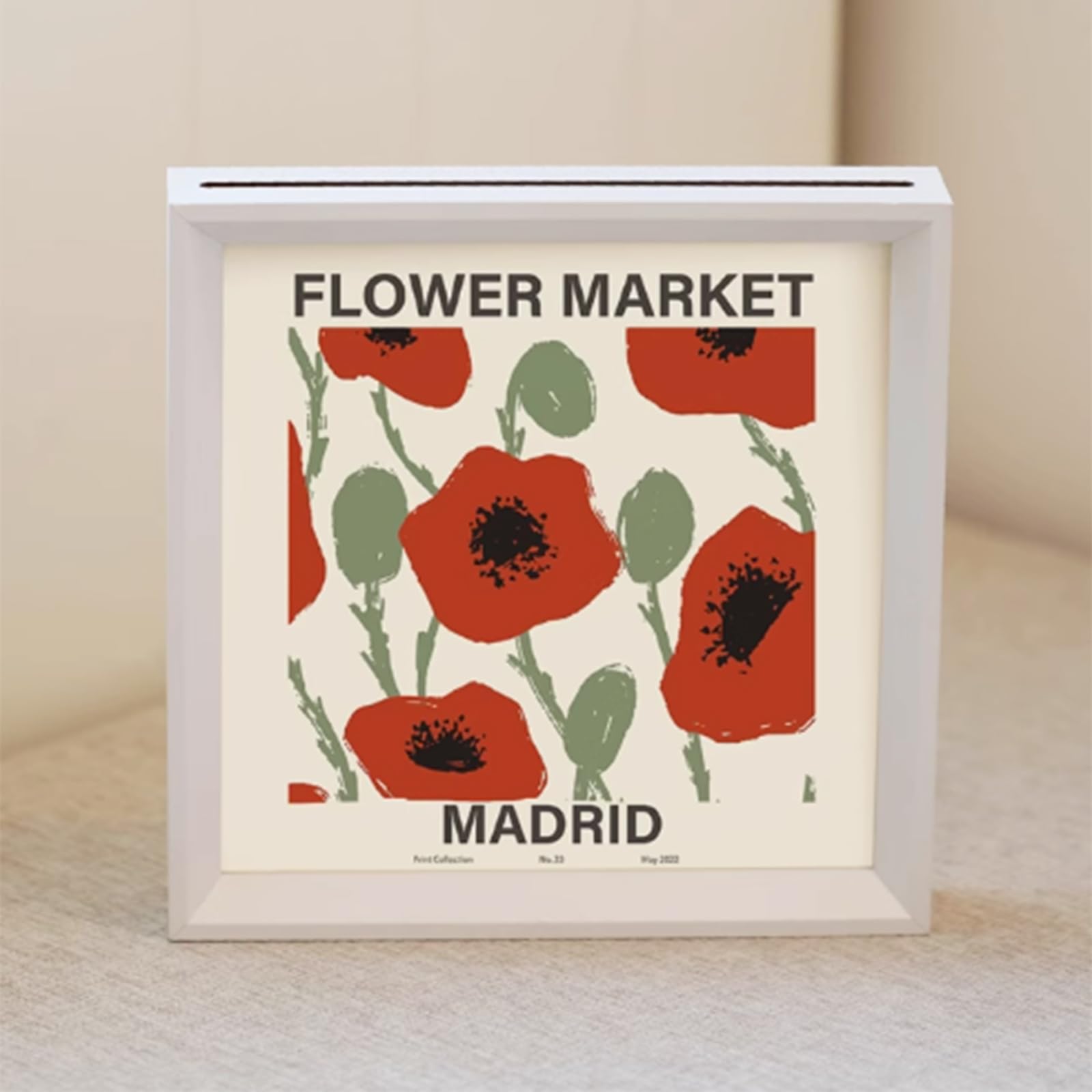 a4 frame, Wooden Acrylic Floating Photo Frame Multicolor(Wit,A3 (29.7 * 42cm))
