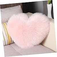 Vista 3 de ABOOFAN Almohada esponjosa con diseño de corazón, almohada decorativa suave para amigos