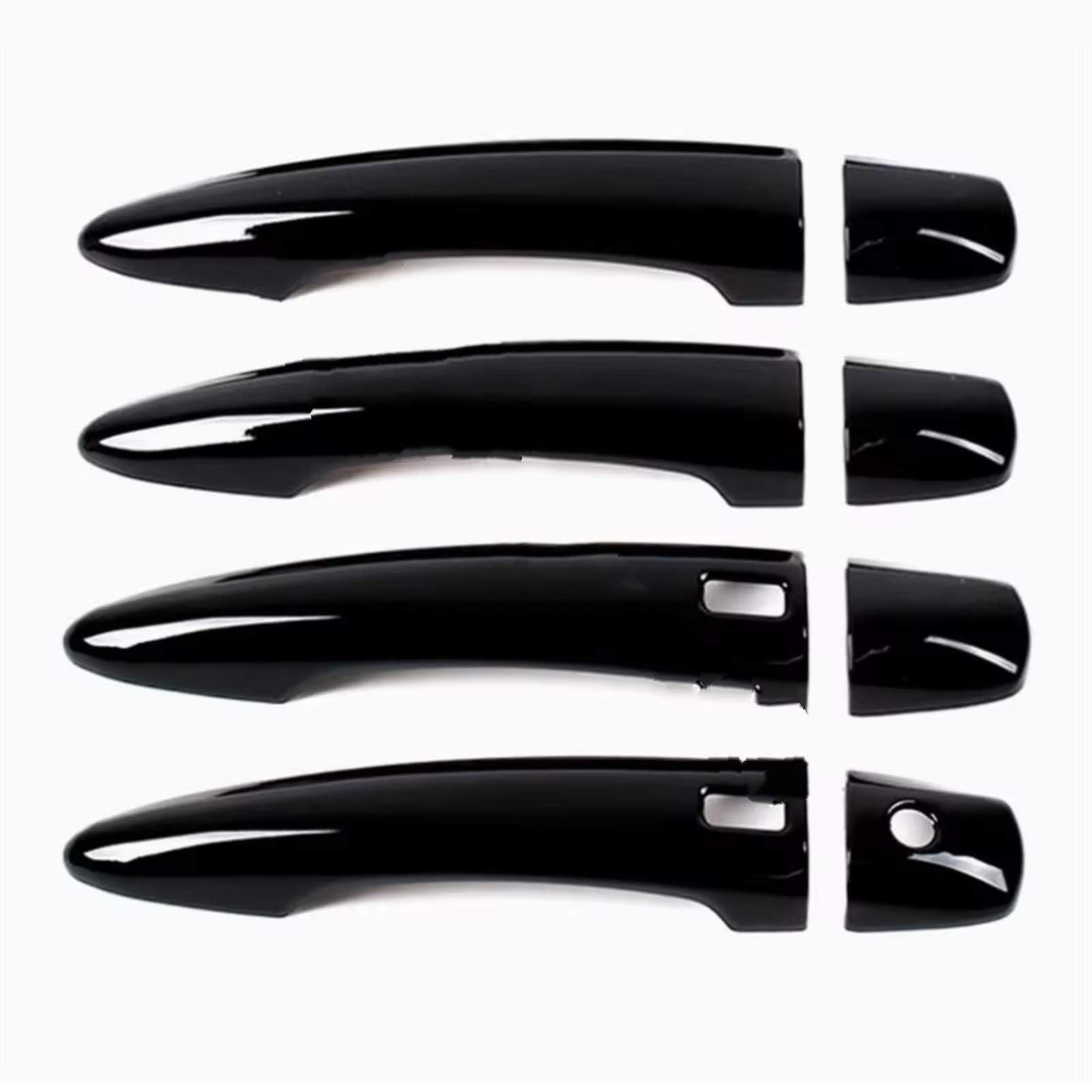 JJRFVBGT Door Handle Trim Compatible with Nissan for Qashqai J12 2023 2024 2025 ABS Trim Chrome Accessories Bowl Car Exterior Door Handle Housing