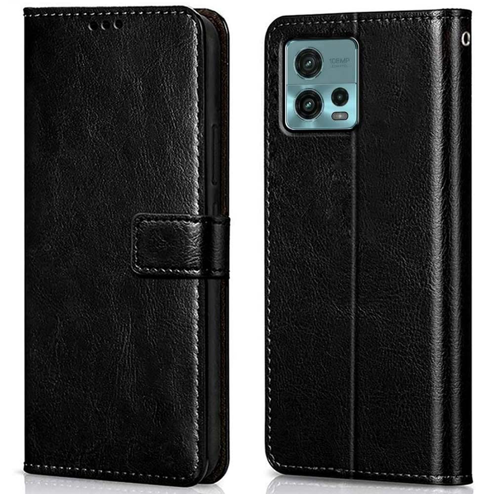 WOW IMAGINE Shock Proof Flip Cover Back Case Cover for Motorola Moto G72 (Flexible | Leather Finish | Card Pockets Wallet & Stand | Black) (B0BWV3KSBC) Amazon Price History, Amazon Price Tracker