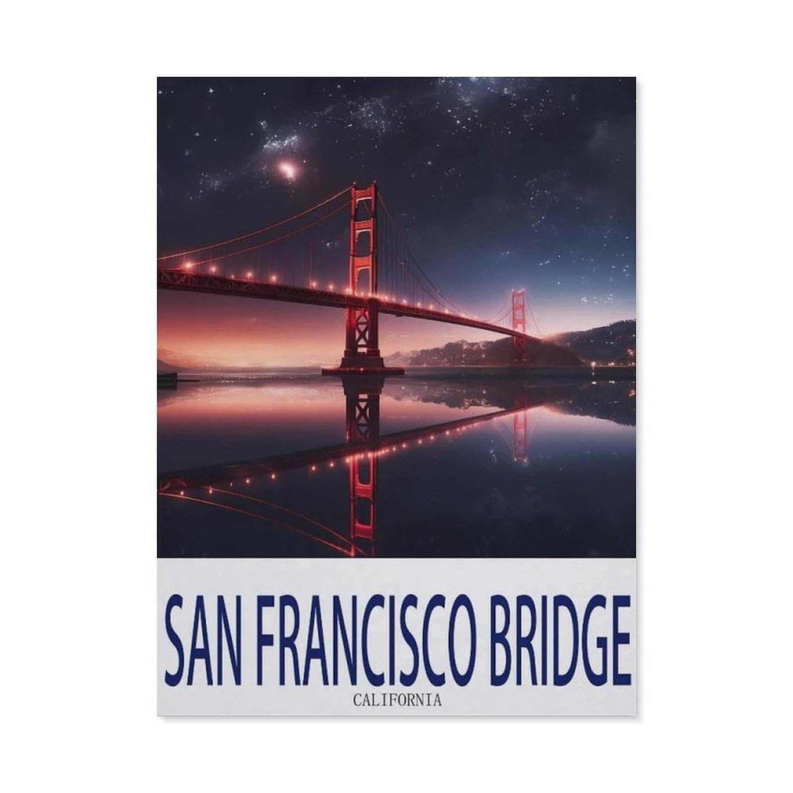 BEAYODKP Diamond Painting Kits ，San Francisco Bridge ， Fantasy（30 x 40 cm）