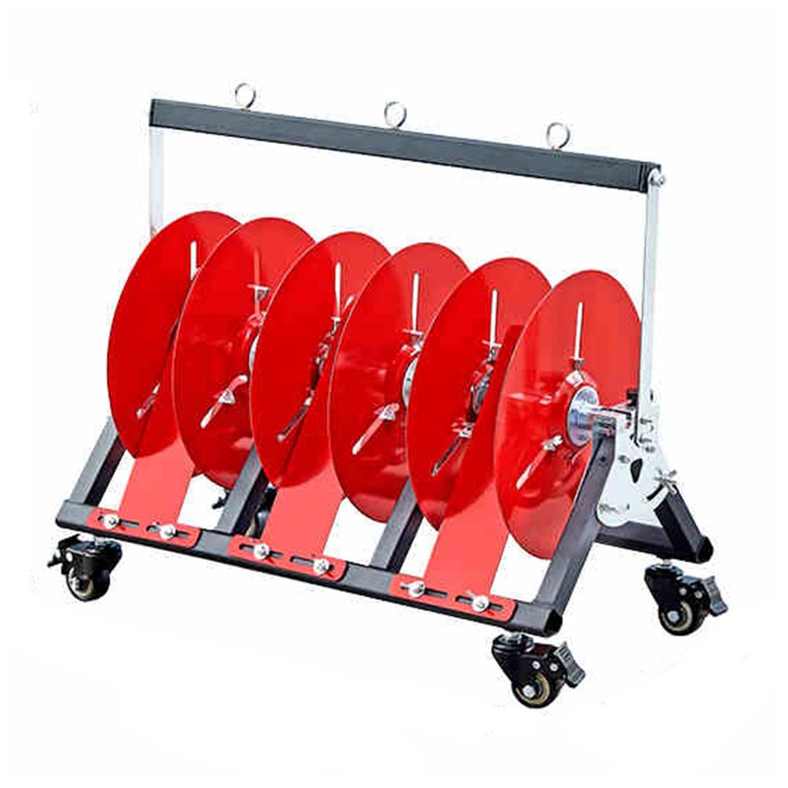 Supporto per Bobina, Dispenser Pieghevole per Bobina, Supporto per Bobina di Cavo con Ruota Freno per Bobina di Cavo, Bobina di Corda, Paracord(3 Reel)