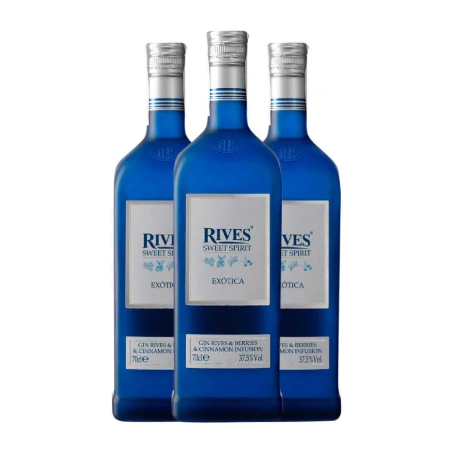 Ginebra Rives Sweet Spirit Gin Exótica 70 cl (Caja de 3 Botellas de 70 cl)