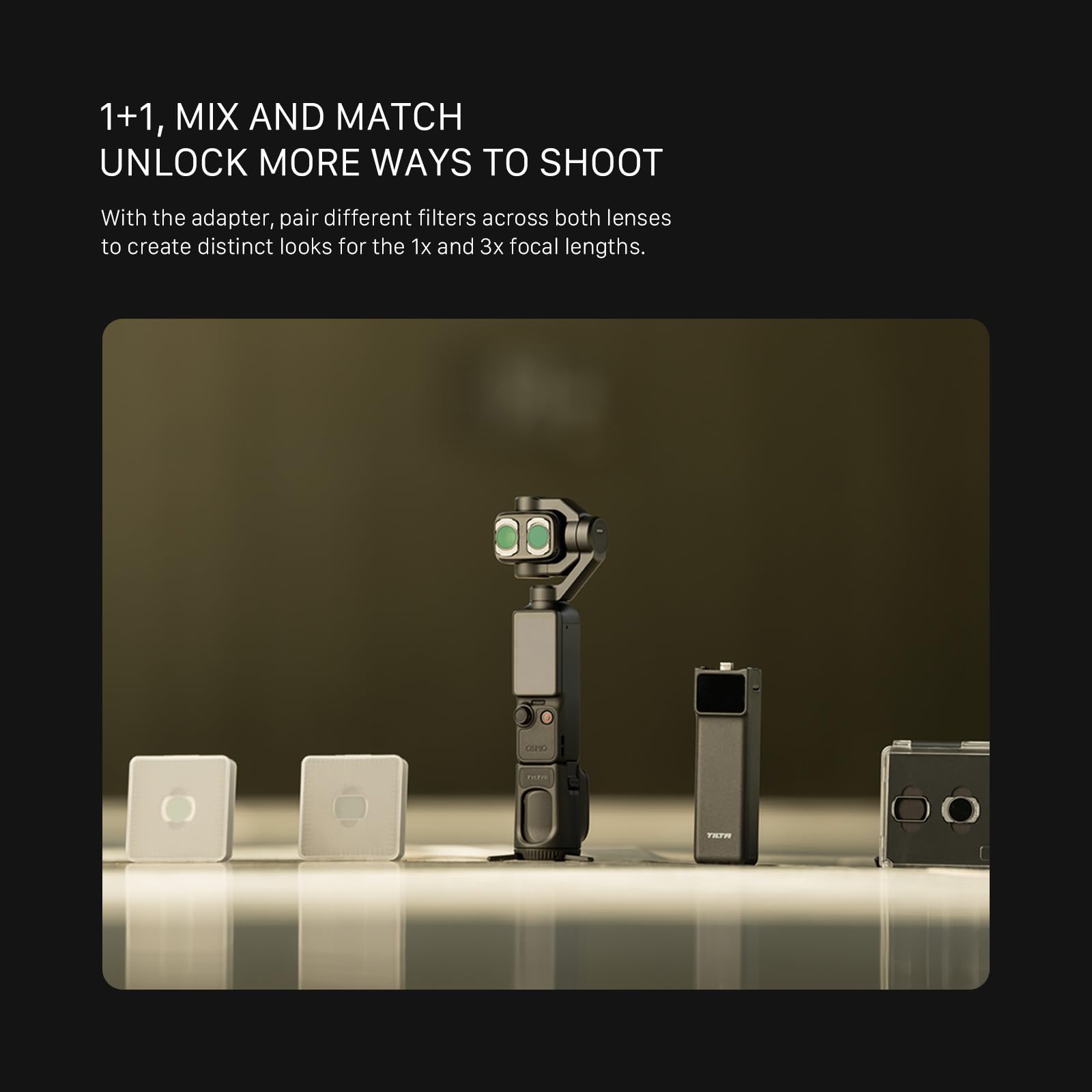 Tilta Filtro Black Mist 1/4 compatibile con Osmo Pocket 4P | Cinematic Diffusion 1/4 | Portrait Glow Soft Focus | Highlight Contrast Control