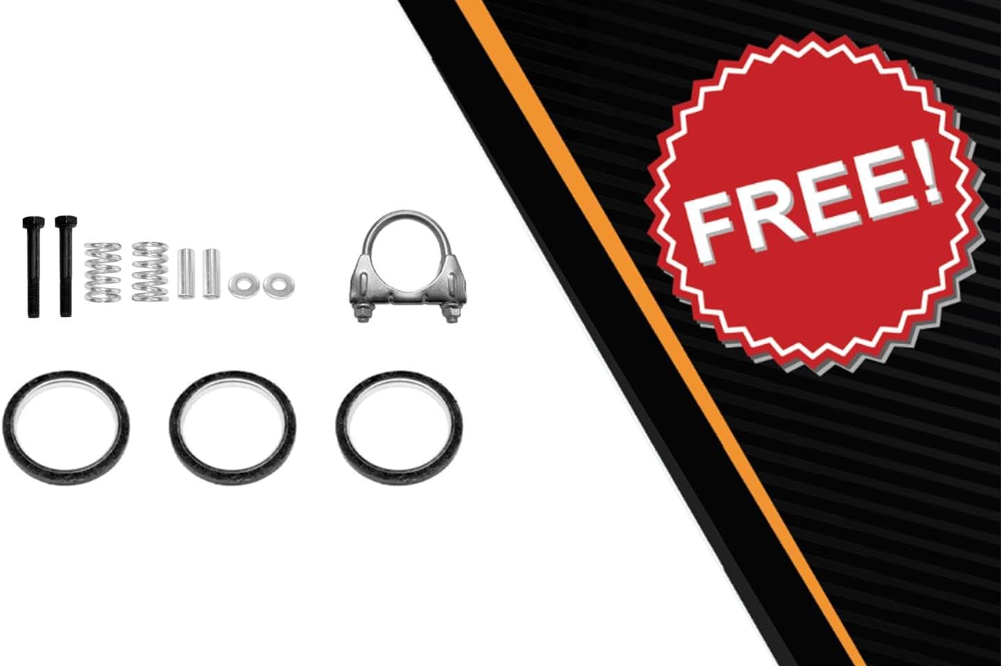 Northeastern Exhaust | Stainless Steel - EPA Approved Catalytic & Front Pipe Exhaust System Kit Compatible for Toyota Sienna 2004-2006 3.3L FWD - Includes Gasket, Clamp, Bolt Spring