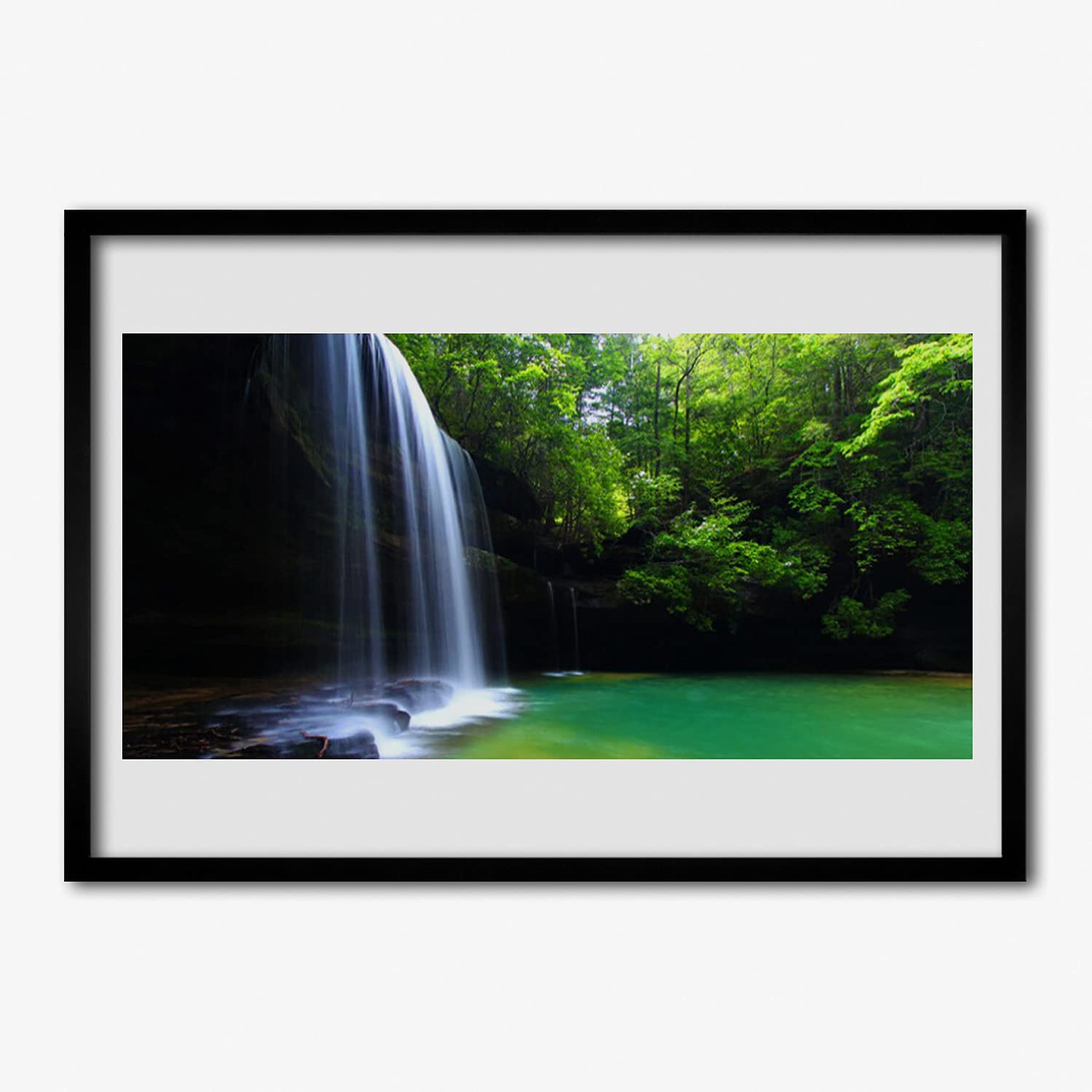 Affiche encadrée cascade et lac pour habiller un mur vide - 5