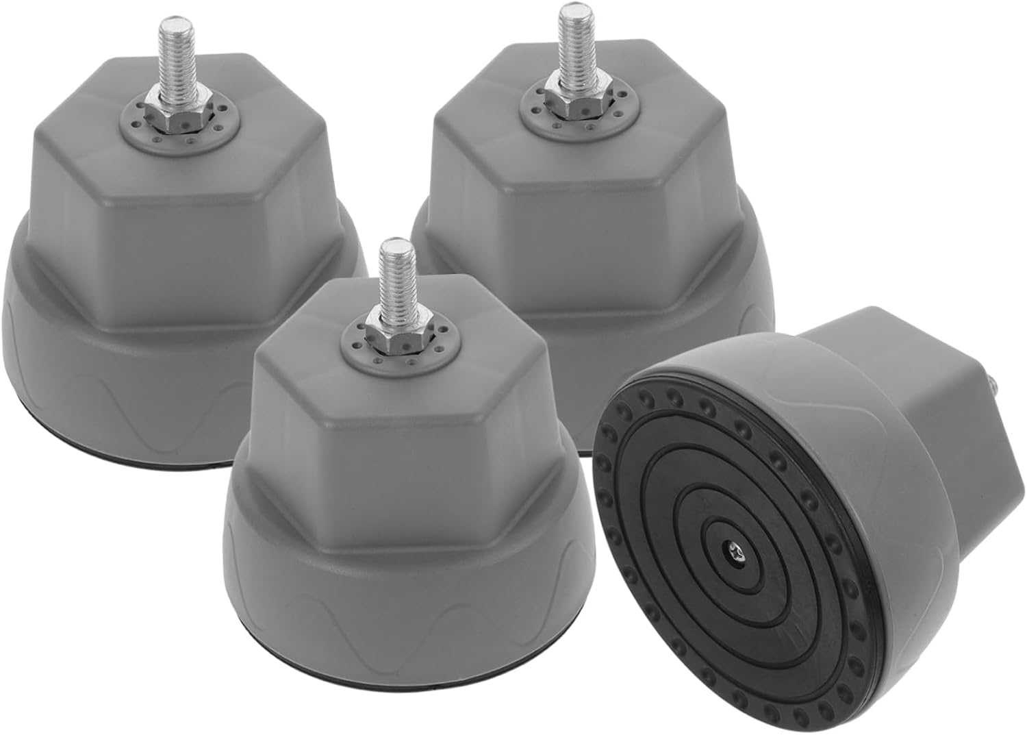 4pcs Washing Machine Pads Vibration Feet Stabilizers for Drum Washers Noise Reduction Cushions Elephant Foot Design for Enhanced Stability and Shock Absorption