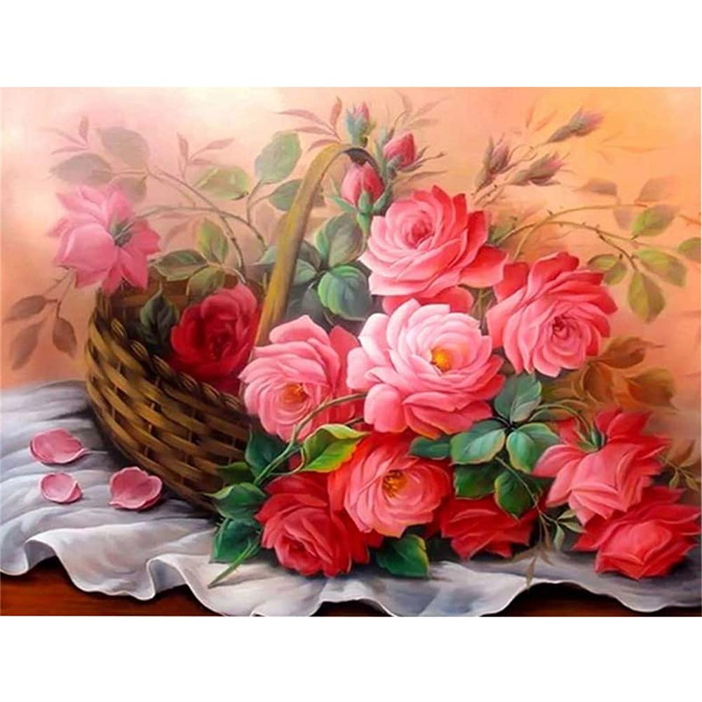 Mosaïque Rose 80x180cm DIY 5D Diamant Peinture | Cadeau Créatif Original d'images