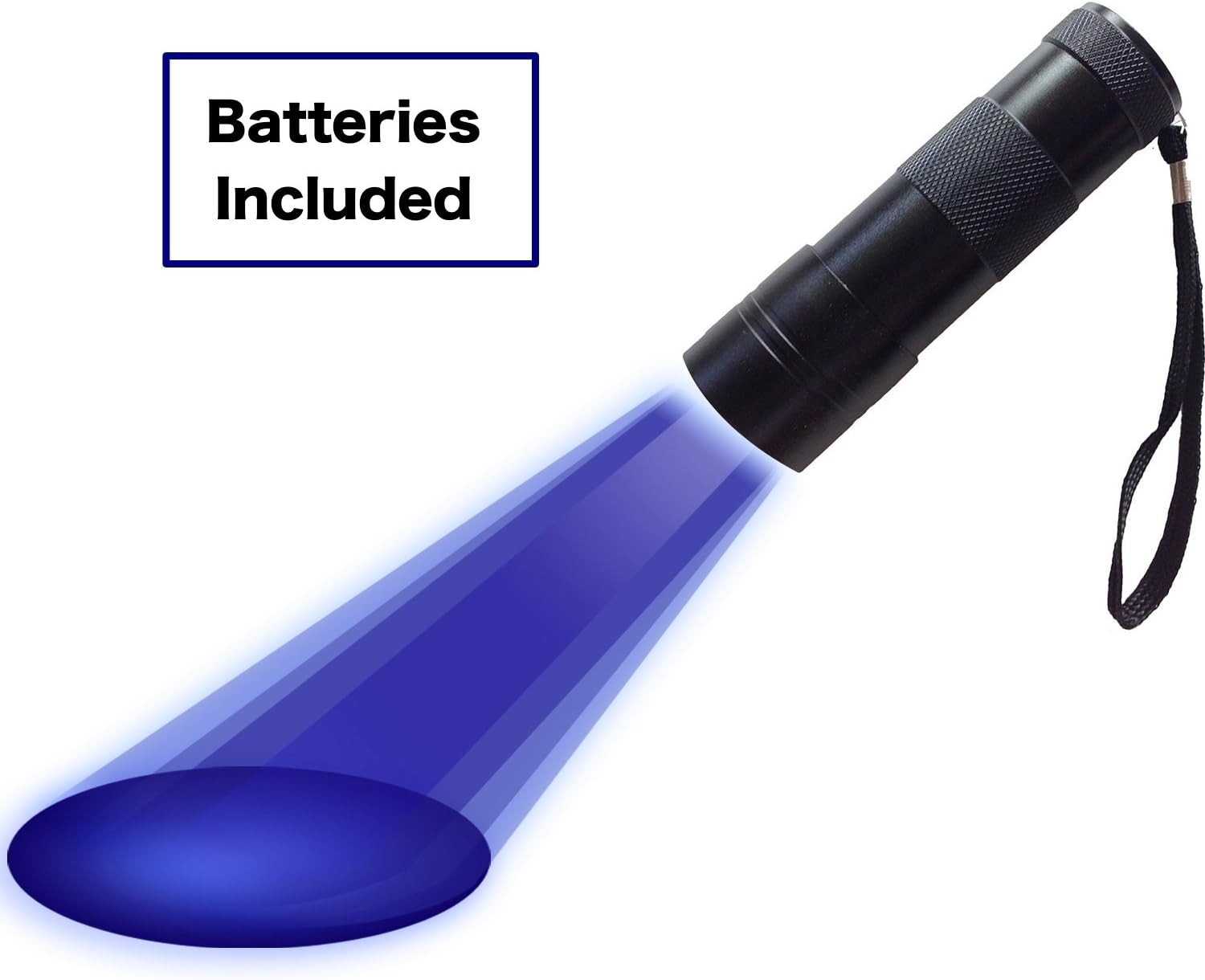 Petssence MrToffee #1 Ultra Bright Blacklight Flashlight Pet Urine Detector Stain Finder - 12 LED Ultra Violet Make It Easy to Locate Dry Dog, Cat or Rodent Urine Stains on Carpet, Rugs or Furniture Material. 3 x AAA Alkaline Batteries Included