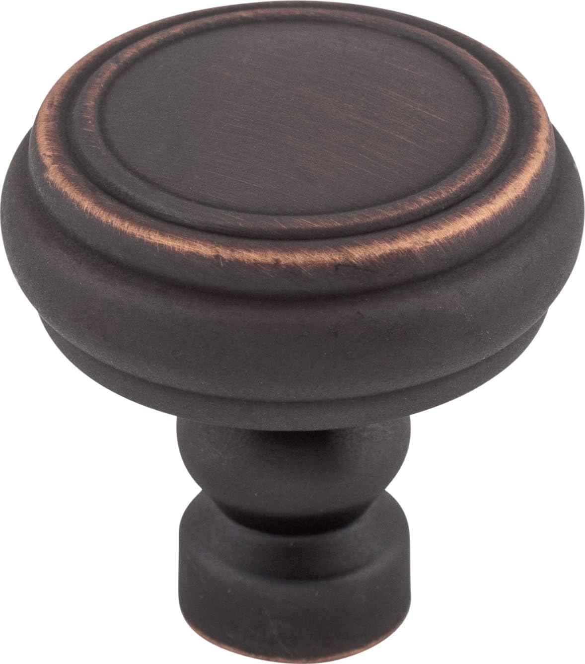 Brixton Rimmed Cabinet Knob - 1 1/4" Diameter in Flat Black