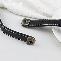 Vista 7 de OLAYA Tiradores de equipaje para maleta, manijas de cuero, pomos de gabinete, tiradores de cajón, pomos de puerta, pomos de puerta, agarre de metal