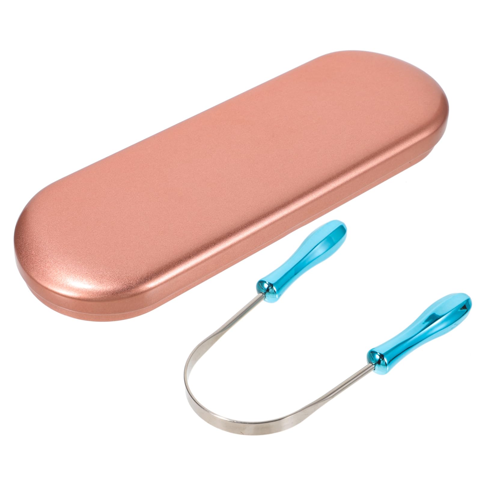 FOMIYES L Tongue Cleaning Tools Tongue Scraper Set Stainless Steel Household Cleaning Scraper Breath Freshener