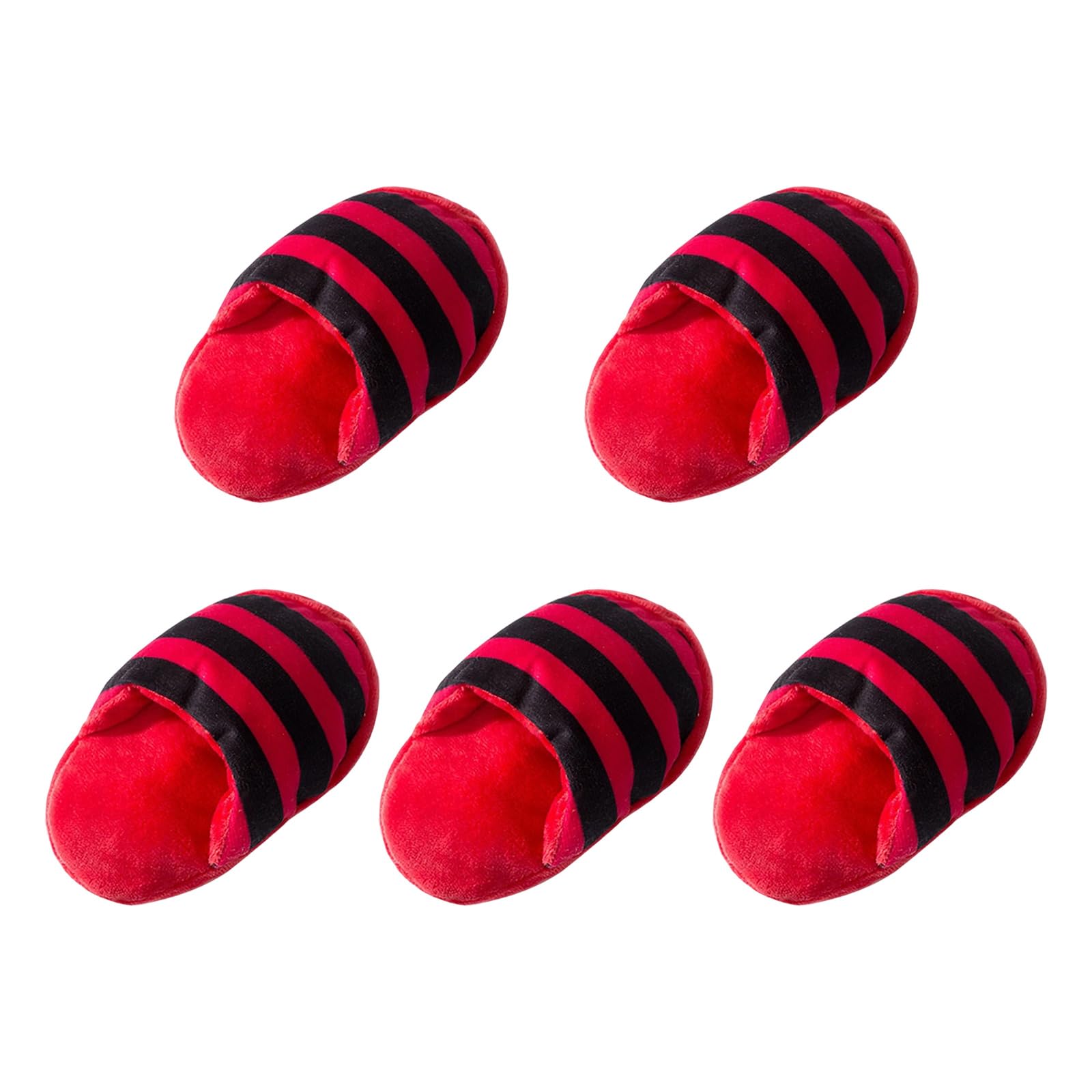 LLUJIAXI 5PCS Plush Squeaky Dog Toy Chew Resistant Puppy Teething Dog Chew Shoe Toy with Crinkle Sound for Small Middle Dogs