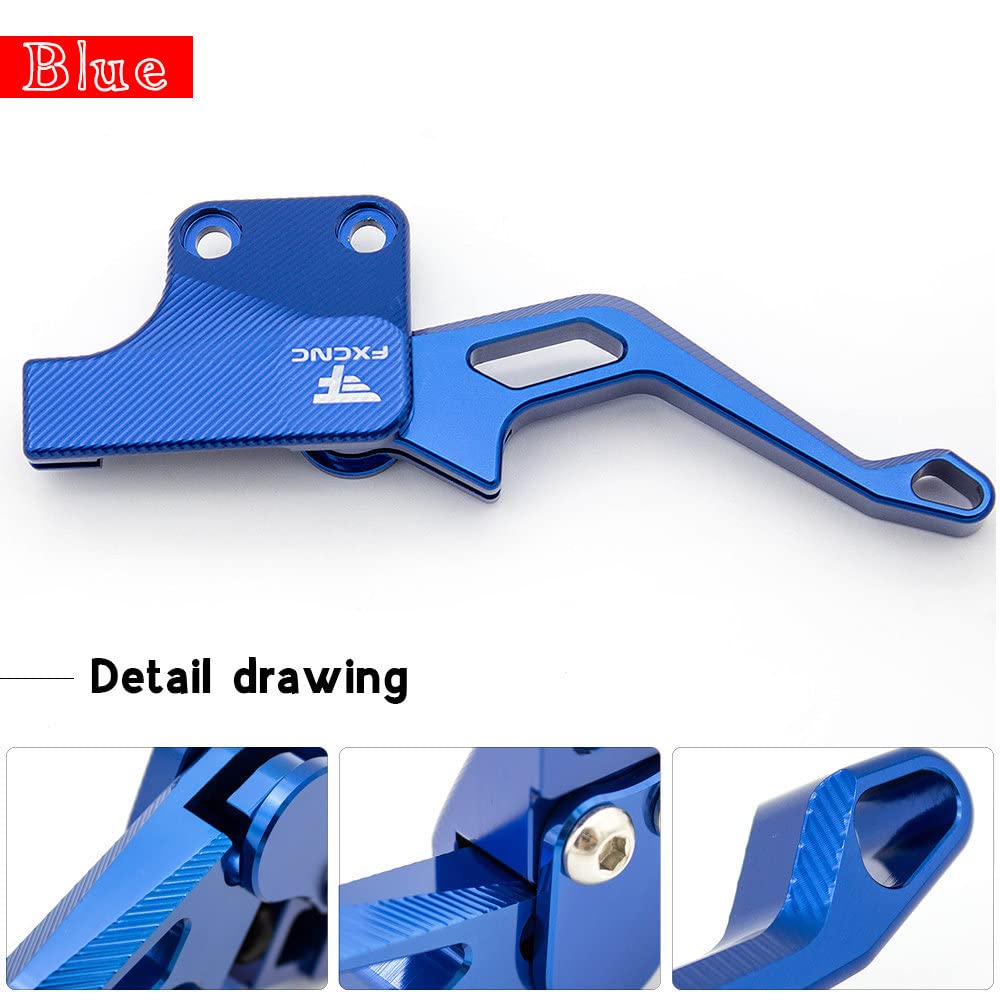 Palanca de freno de estacionamiento CNC ATV para Raptor 125 250 360 660 700 YFM125R YFM250R YFM360R YFM660R YFM700R YFZ450 YZF450R 2004-2021 aluminio azul