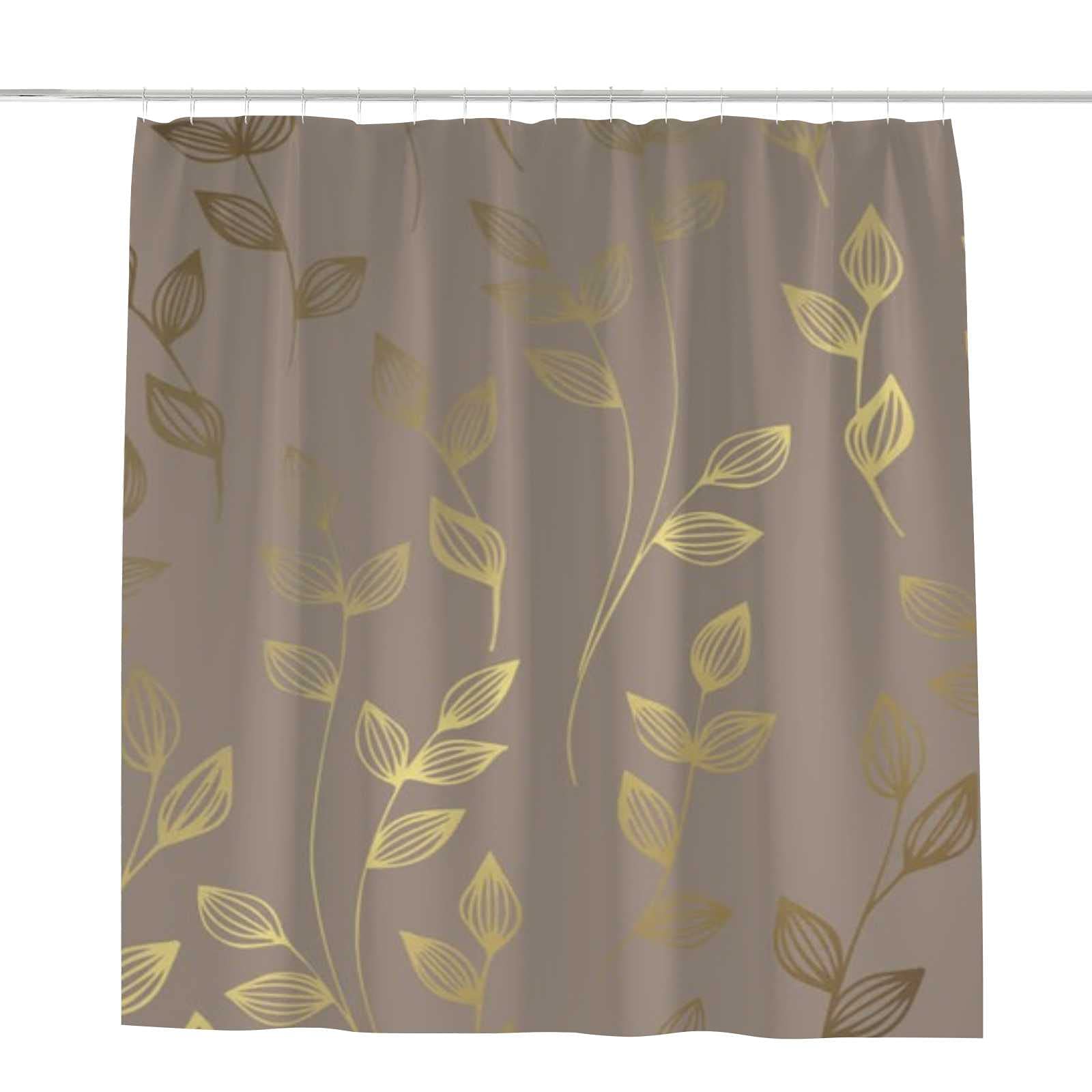 Rideau de douche polyester lavable anti éclaboussures à motif floral